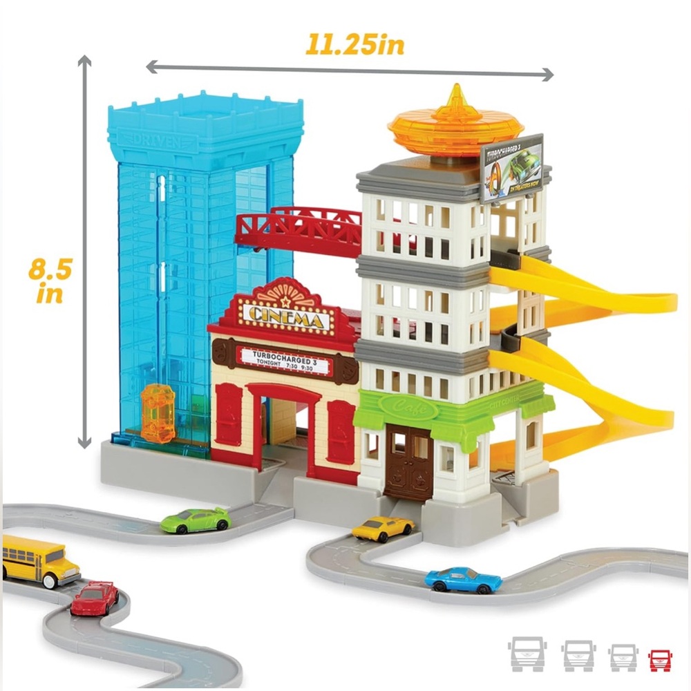 🆕 Driven Mini City Cruisin Pocket Series With Exclusive Taxicab 7 Pieces